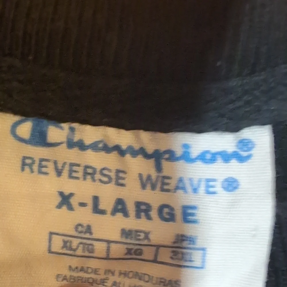 Champion Reverse Weave Crewneck Sweat Shirt Size XL Black - Picture 4 of 5